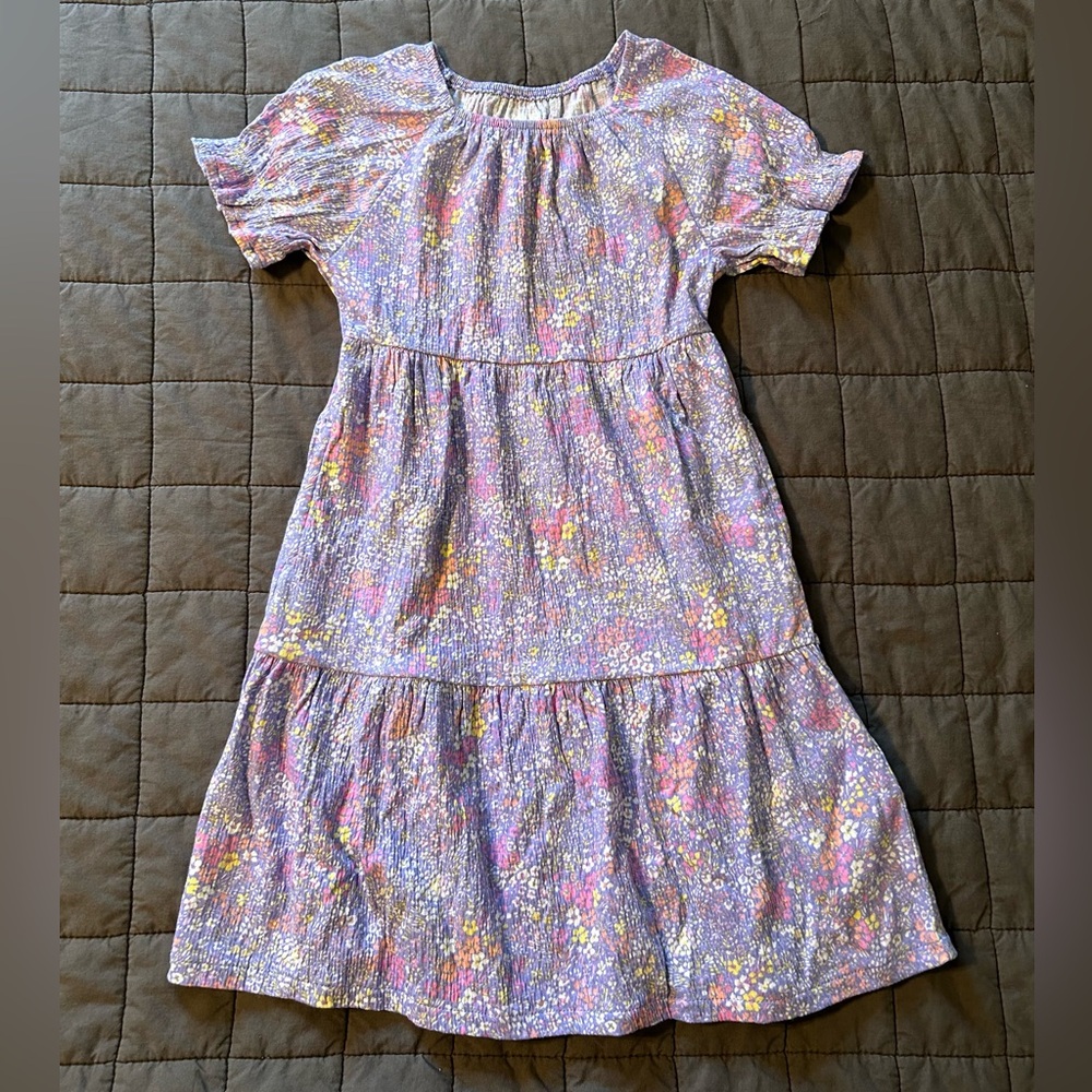 New! XS (4-5) Lands End floral dress with pockets